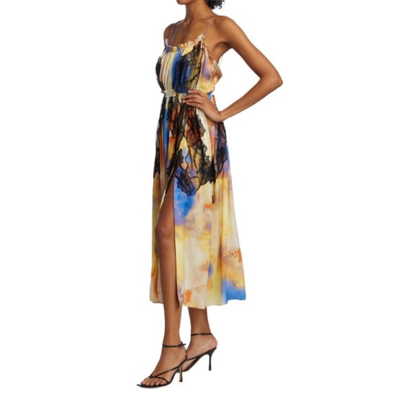 JASON WU Collection RUNWAY Silk Midi Dress Size: S | US 4 NEW - Picture 4 of 16